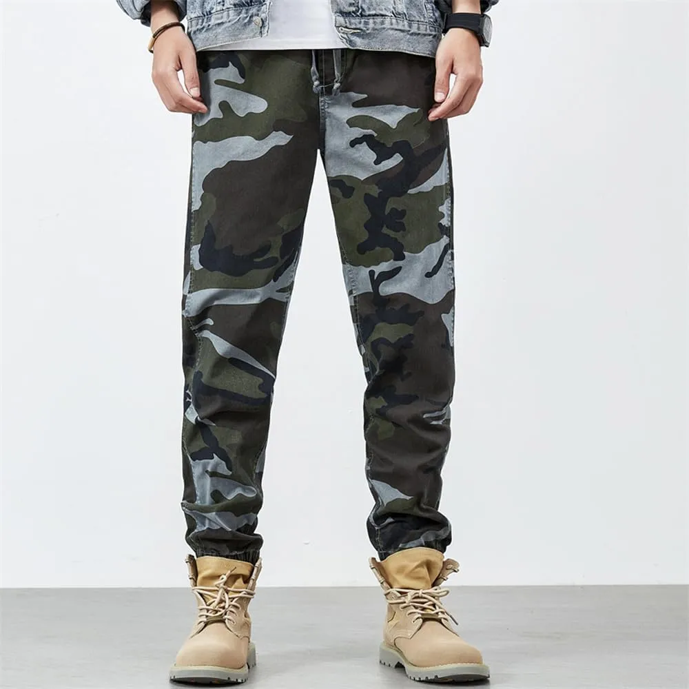 Men's Tactical Camouflage Cargo Pants - Regular Fit Military Cotton Pants for Outdoor, Work, & Casual Wear