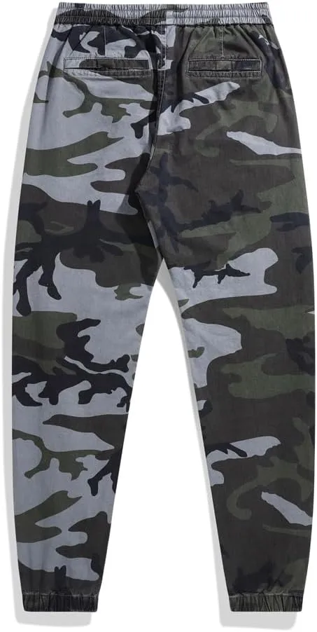Men's Tactical Camouflage Cargo Pants - Regular Fit Military Cotton Pants for Outdoor, Work, & Casual Wear