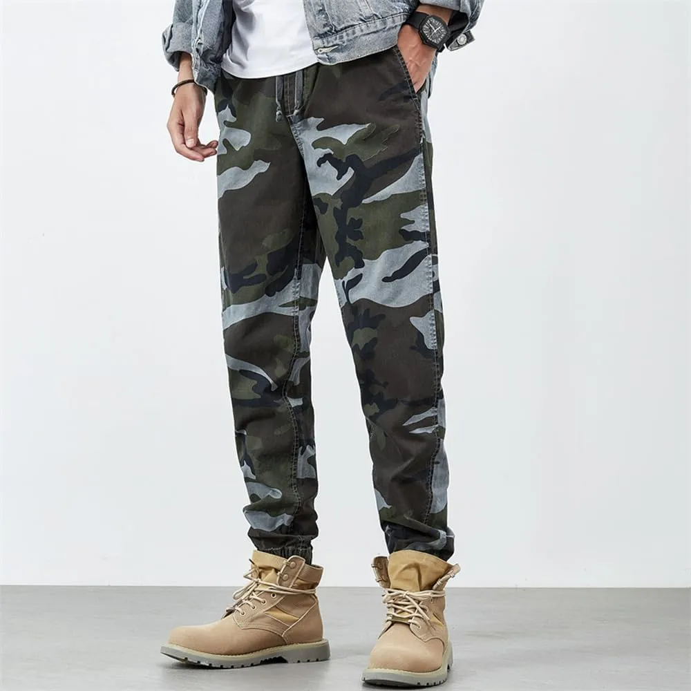 Men's Tactical Camouflage Cargo Pants - Regular Fit Military Cotton Pants for Outdoor, Work, & Casual Wear