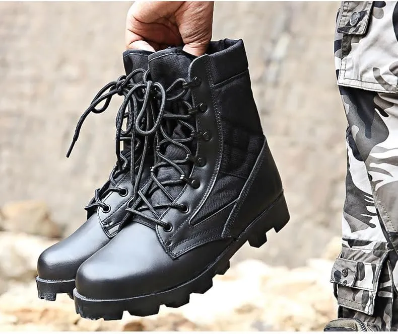 Men's/Women's Outdoor Hiking Boots Desert Jungle Off-road Training, High Top Hiking Boots