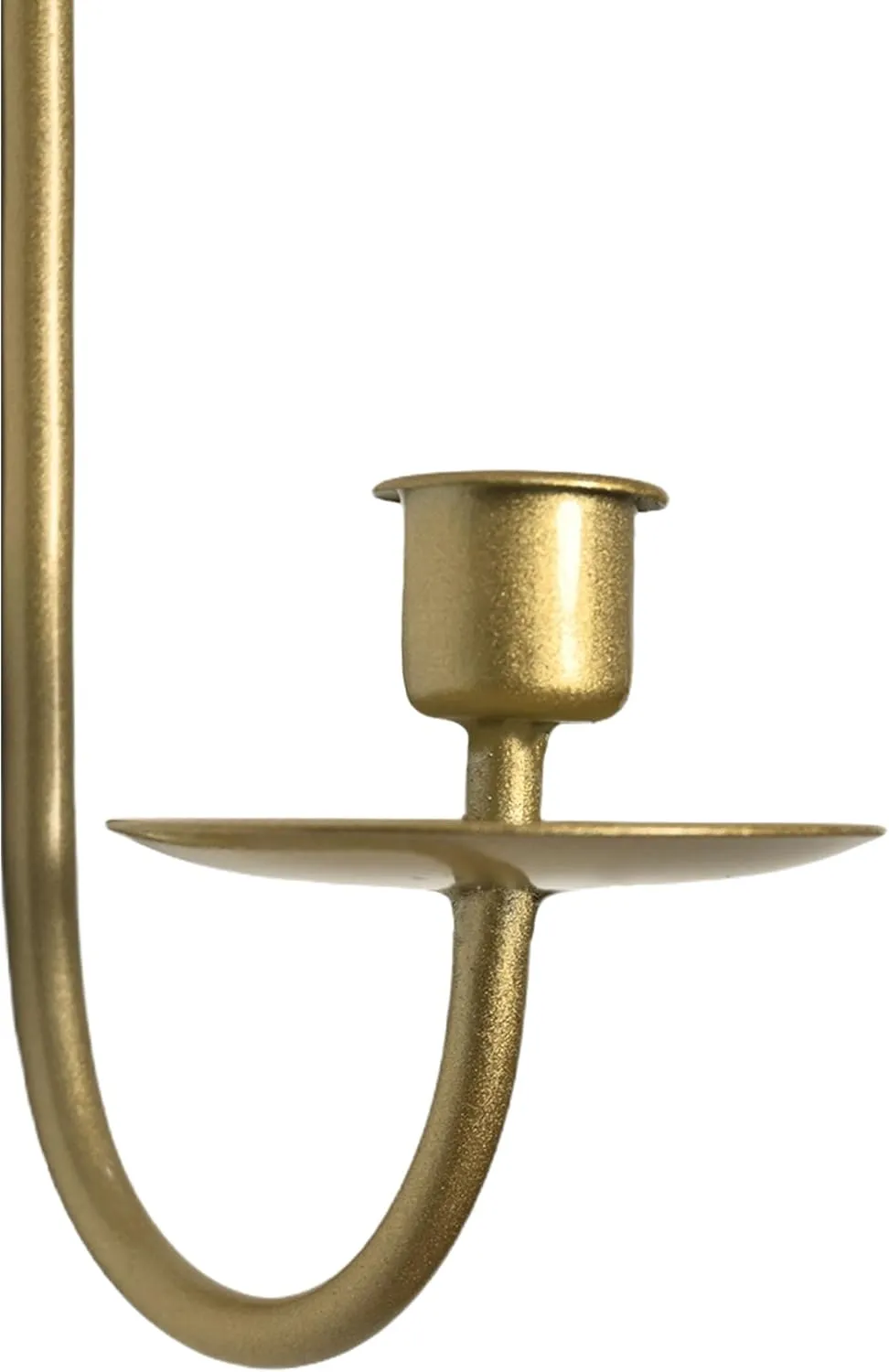 Metal Wall Candle Sconce Holder Set of 2 Wall Mount Candle Holder Pillar Holder Modern Wall Candle Sconces Hanging for Living Room Farmhouse Fireplace Wedding 16.5"×5"×3" (Gold)