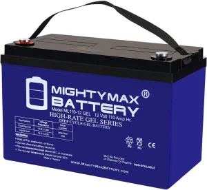 Mighty Max Battery 12V 110AH GEL Replacement Battery Compatible with Xantrex XW4548-120 60