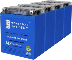Mighty Max Battery 12V 12AH 165CCA GEL Replacement Battery Compatible with Autozone CB12A-A - 4 Pack