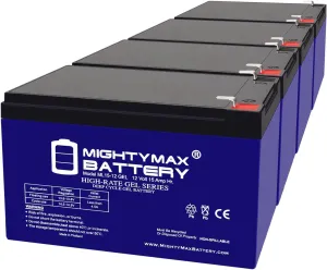 Mighty Max Battery 12V 15AH Gel F2 Replacement Battery Compatible with Mongoose FS Pro - 4 Pack