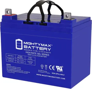 Mighty Max Battery 12V 35AH GEL NB Replacement Battery Compatible with Protek SL12-35