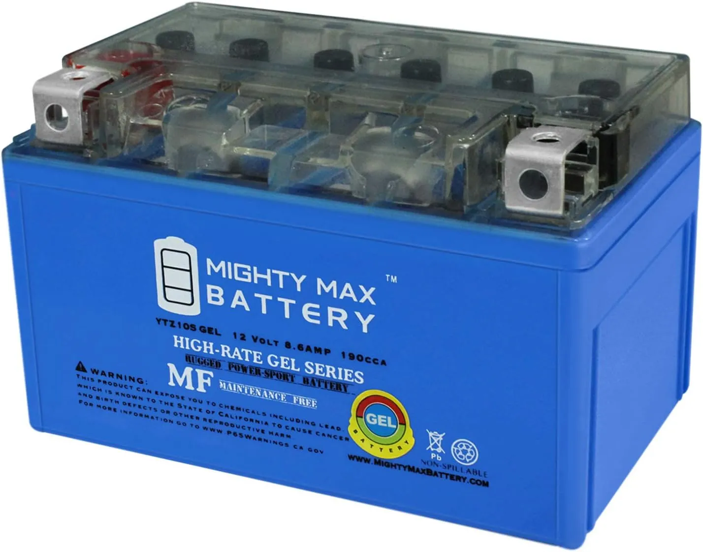 Mighty Max Battery 12V 8.6AH 190CCA GEL Replacement Battery for Protek YTZ10S
