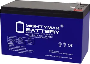 Mighty Max Battery 12V 9AH Gel F2 Replacement Battery Compatible with Aqua-Vu AV715C 7in Underwater Camera