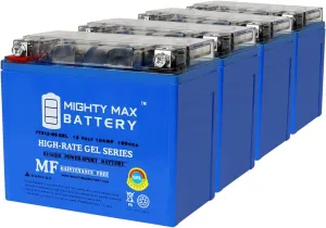 Mighty Max Battery YTX12-BSGEL 12V 10Ah GEL Replacement Battery Compatible with Antigravity ATX12-HD-RS - 4 Pack