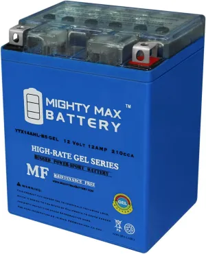Mighty Max Battery YTX14AHL Gel Battery Replacement for Cagiva 350cc T4 E Elefant W12 88