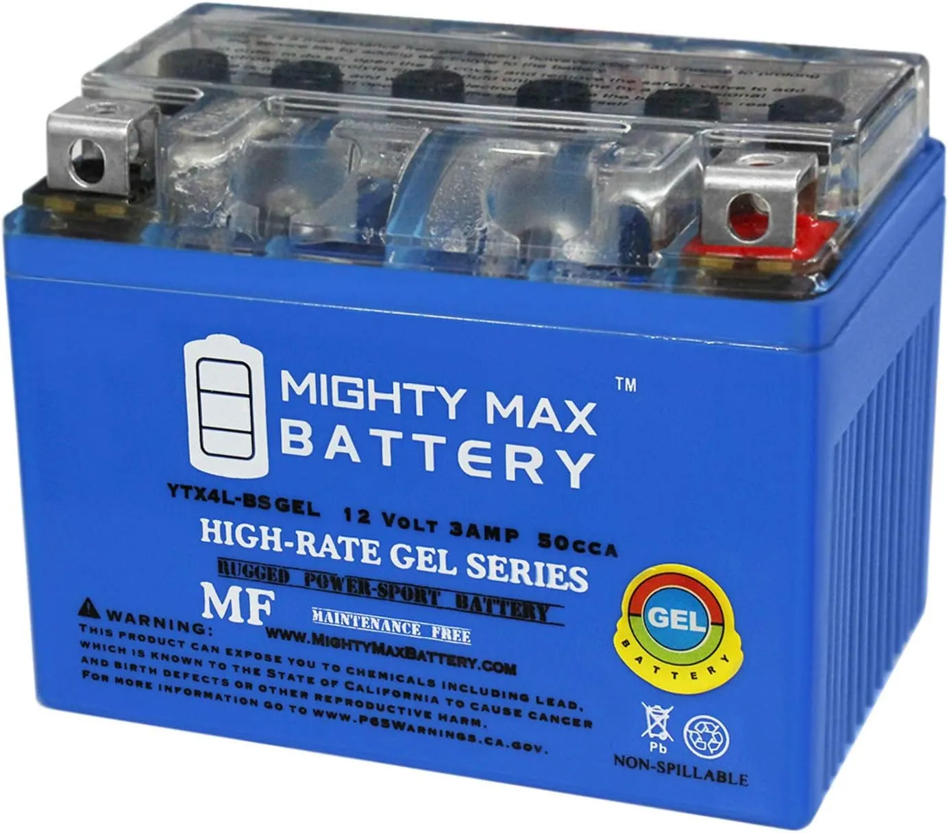 Mighty Max Battery YTX4L-BS GEL Replacement Battery for Antigravity YTX4L-BS