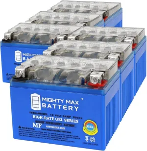 Mighty Max Battery YTX4L-BSGEL 12V 3AH GEL Replacement Battery compatible with Antigravity YTX4L-BS - 6 Pack