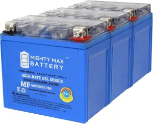 Mighty Max Battery YTX5L-BSGEL 12V 4AH Replacement Battery compatible with AutoZone CT5L-BS - 3 Pack