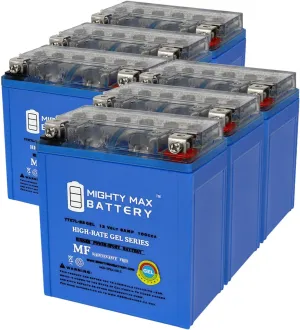 Mighty Max Battery YTX7L-BSGEL12V 6AH Replacement Battery Compatible With Malaguti X3M Enduro 125 08-6 Pack