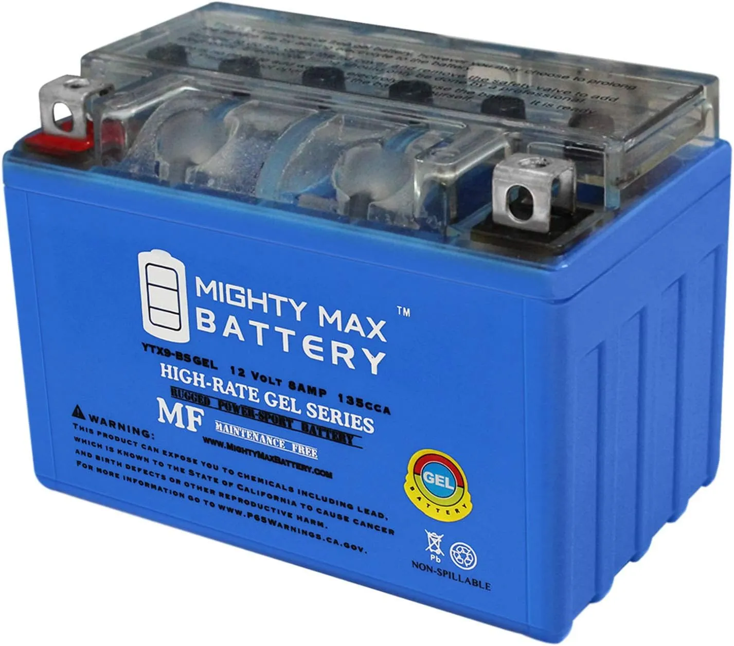Mighty Max Battery YTX9-BS GEL Battery for Honda TRX 400 700 EX 400EX Sportrax Fourtrax