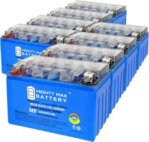 Mighty Max Battery YTX9-BSGEL 12V 8AH GEL Replacement Battery compatible with Malaguti Clapperboard 150 04-05 - 8 Pack