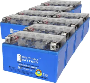 Mighty Max Battery YTZ10SGEL 12V 8.6AH GEL Replacement Battery compatible with Honda CBF 600 / S 08-13 - 8 Pack