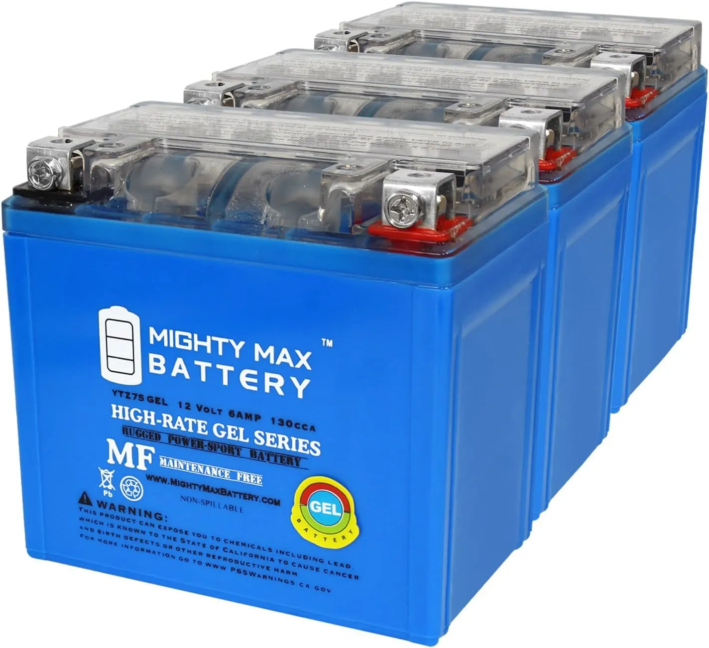 Mighty Max Battery YTZ7SGEL 12V 6AH GEL Replacement Battery compatible with Antigravity YTZ7-3 Pack