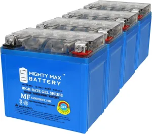Mighty Max Battery YTZ7SGEL 12V 6AH GEL Replacement Battery compatible with Moose Racing 2113-0229 - 4 Pack