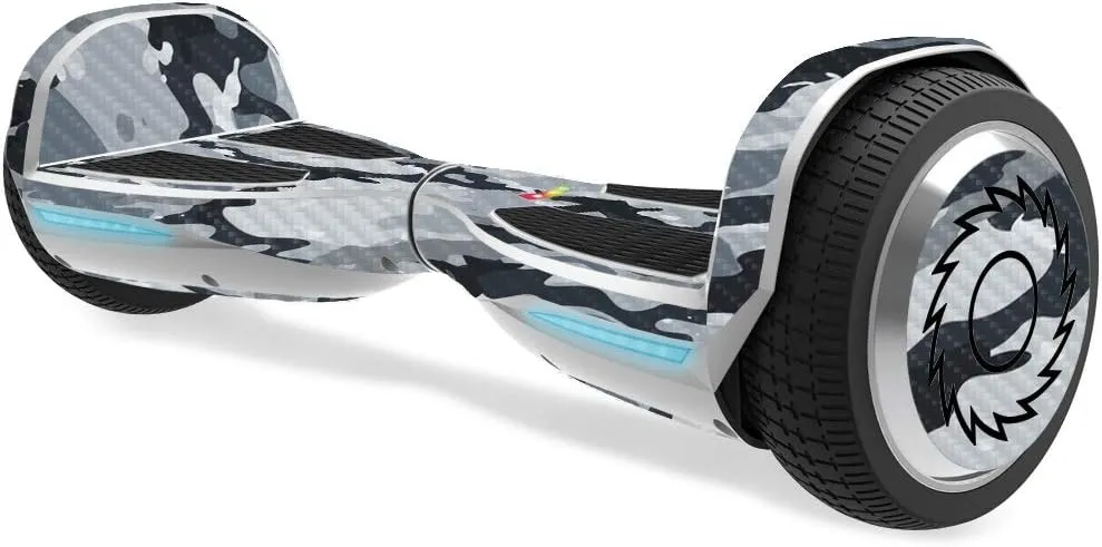 MightySkins Carbon Fiber Skin for Razor Hovertrax 1.5 Hover Board - Gray Camouflage | Protective, Durable Textured Carbon Fiber Finish | Easy to Apply, Remove, and Change Styles | Made in The USA, Model Number: CF-RAHOV1.5-Gray Camouflage