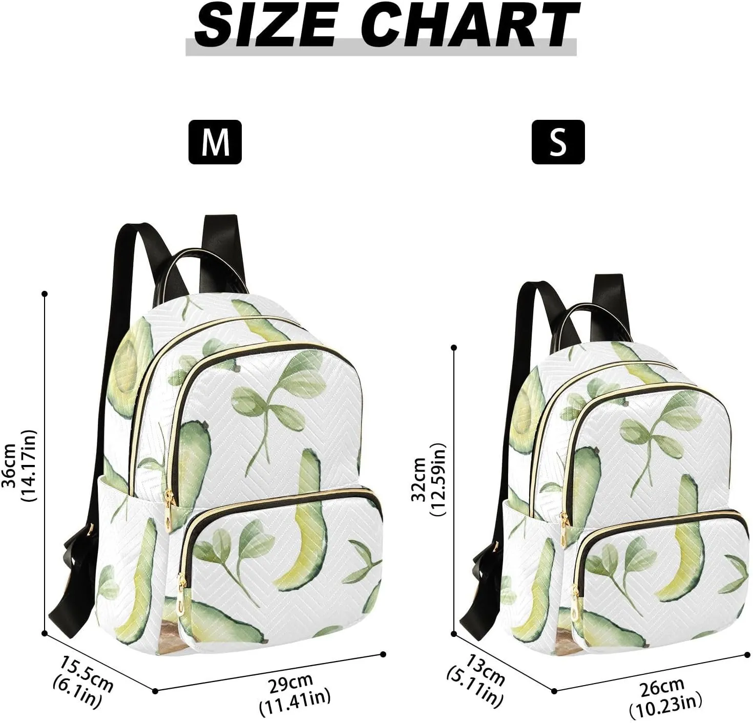 Mini Backpack Quilted Purse for Womens Small Backpack Daypack Avocado Print for Travel Daily Outing,Multi12