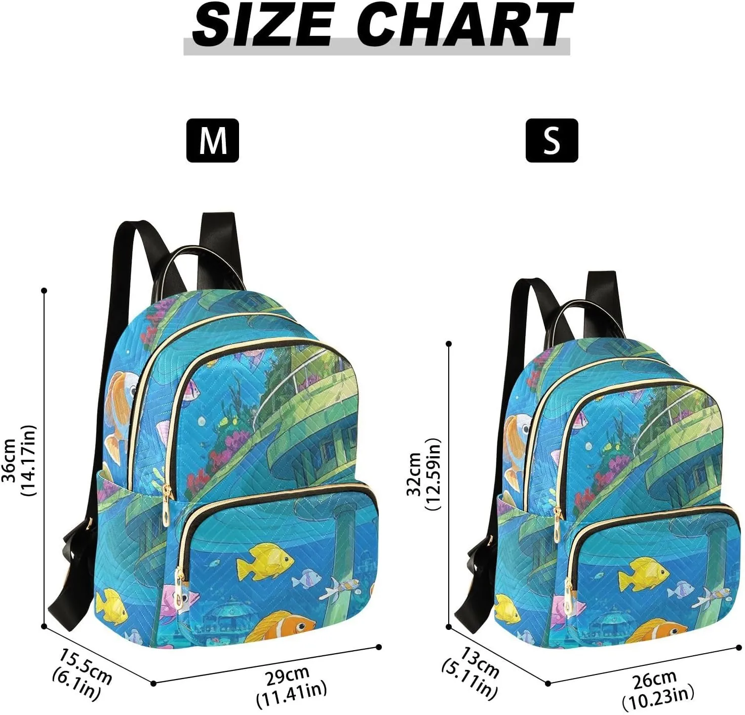 Mini Backpack Quilted Purse for Womens Small Backpack Daypack Coral Pattern for Travel Daily Work,Multi10