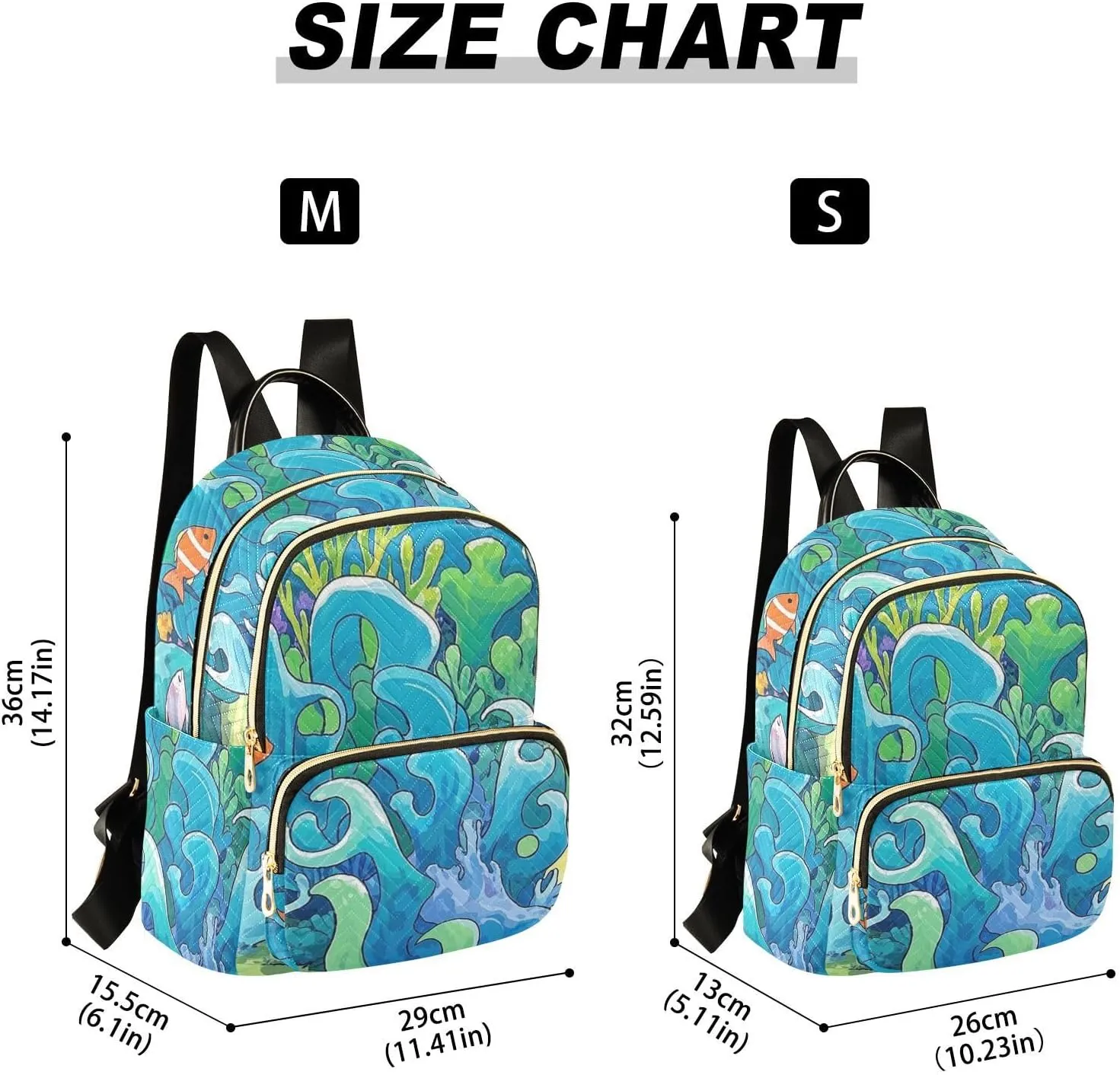 Mini Backpack Quilted Purse for Womens Small Backpack Daypack Coral Print for Travel Daily Work,Multi11
