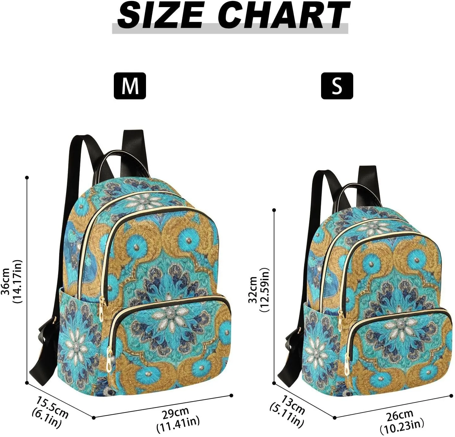 Mini Backpack Quilted Purse for Womens Small Backpack Daypack Embroider Pattern for Travel Daily Camping,Multi1