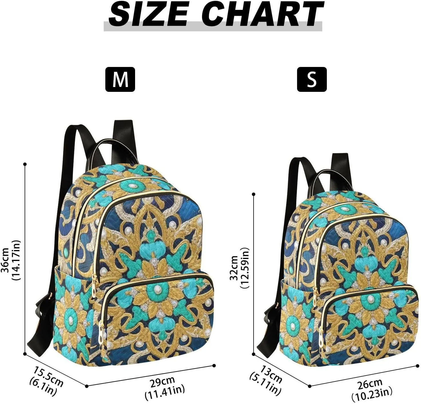 Mini Backpack Quilted Purse for Womens Small Backpack Daypack Embroider Pattern for Travel Daily Work,Multi11