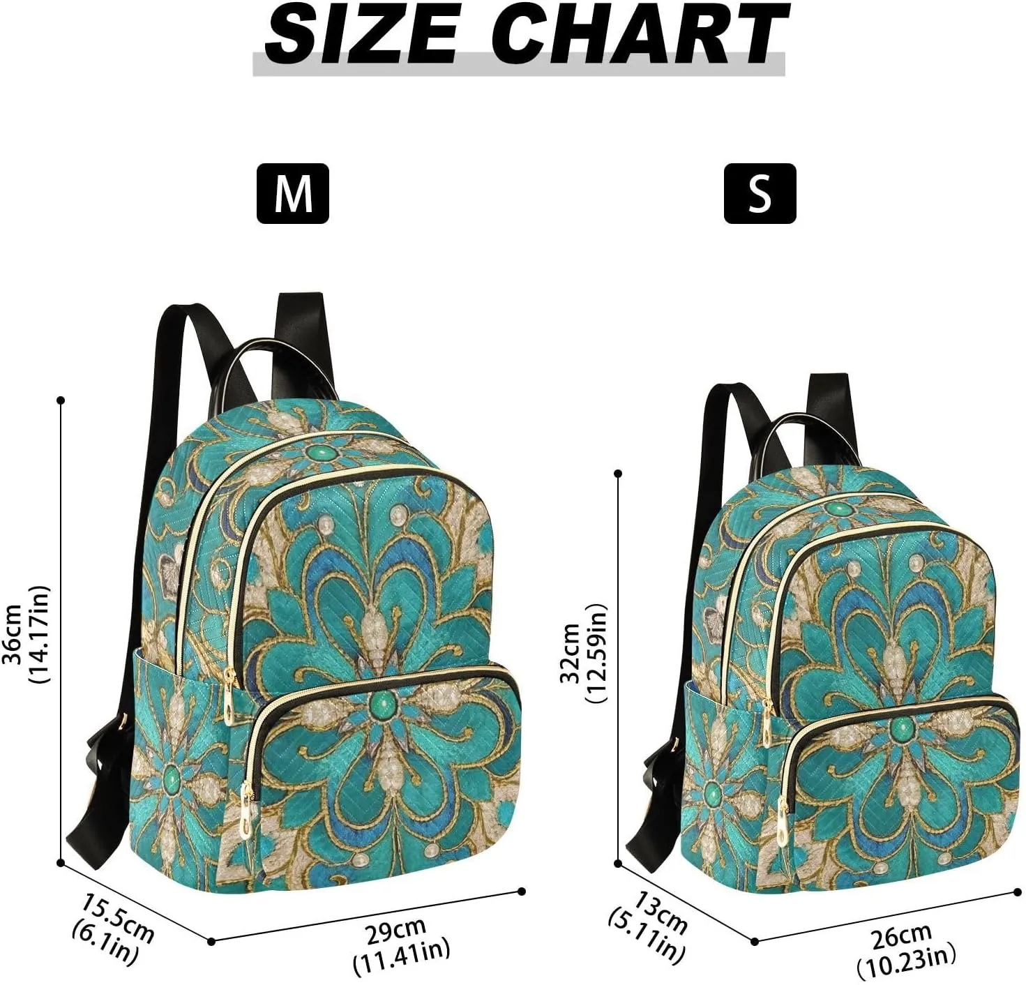 Mini Backpack Quilted Purse for Womens Small Backpack Daypack Embroider Print for Travel Daily Work,Multi10