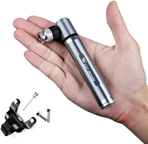 Mini Bike Pump Fits Presta Schrader 160 PSI Includes Mount Kit Compact Light Bicycle Tire Pump for Road,Mountain and BMX Bikes
