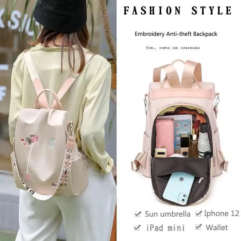 Modern Elegant  Waterproof Women's Backpack Fashionable Anti-theft Women Backpacks Nice Print School Bag High Quality Large Capacity Backpack