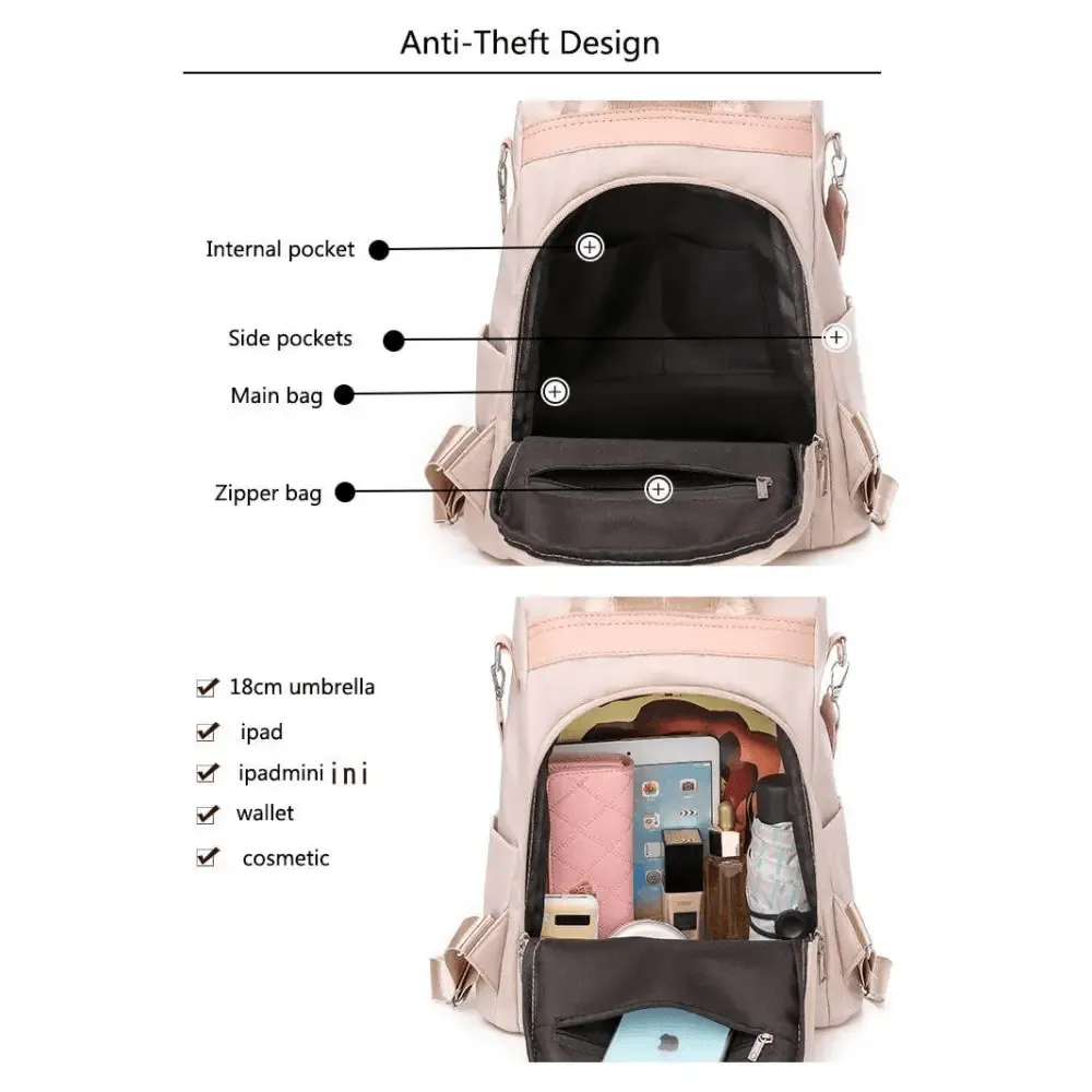 Modern Elegant  Waterproof Women's Backpack Fashionable Anti-theft Women Backpacks Nice Print School Bag High Quality Large Capacity Backpack