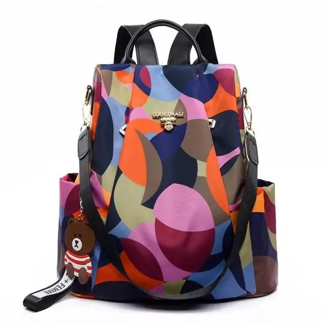 Modern Elegant  Waterproof Women's Backpack Fashionable Anti-theft Women Backpacks Nice Print School Bag High Quality Large Capacity Backpack