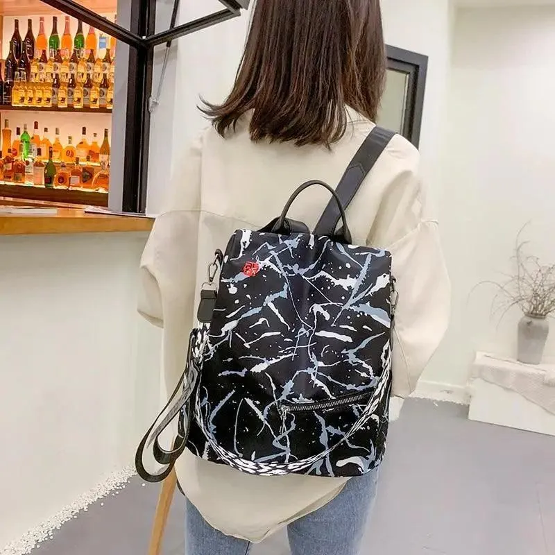 Modern Elegant  Waterproof Women's Backpack Fashionable Anti-theft Women Backpacks Nice Print School Bag High Quality Large Capacity Backpack