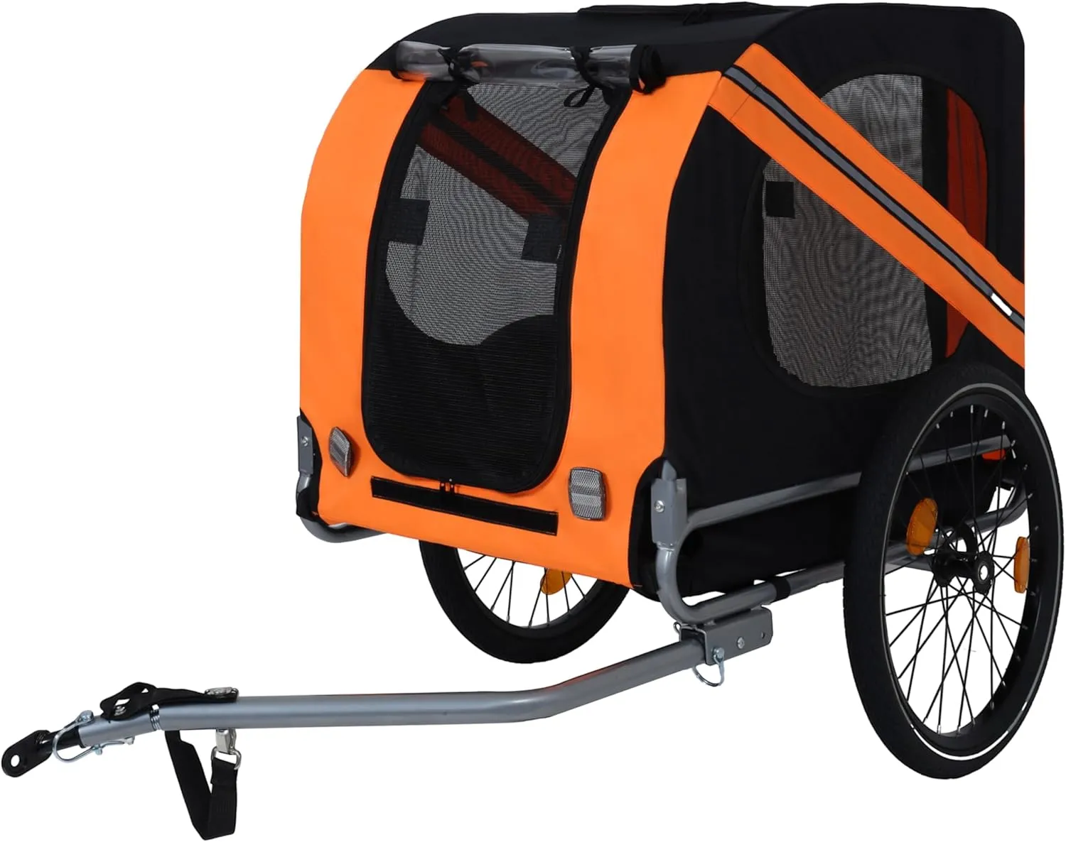 Montary 2-in-1 120LB Capacity Dog Bike Trailer & Pet Stroller Cart