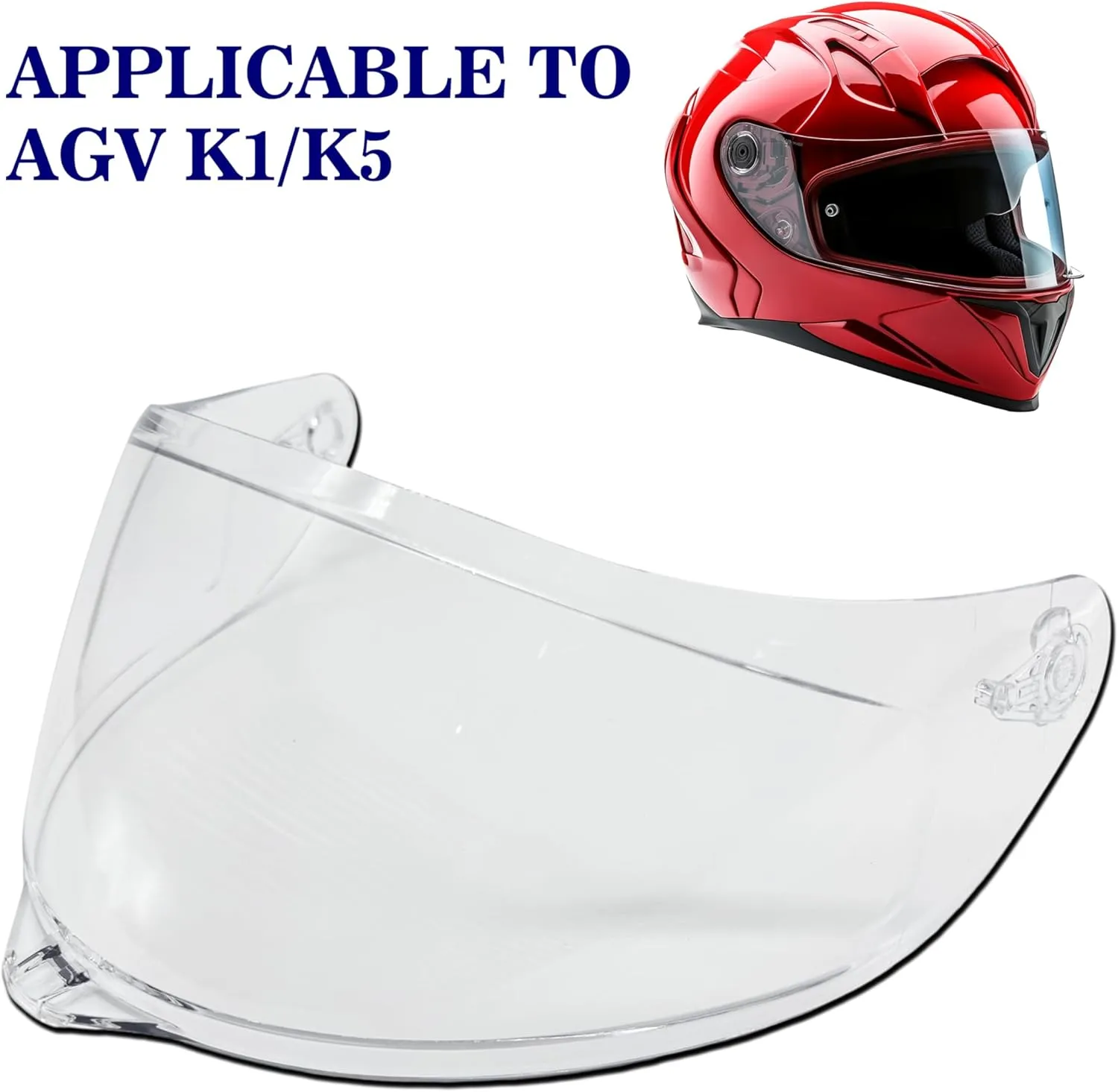 Motorcycle Full Face Helmet shield replacement Clear visor lens - AGV K1, K1S, K3SV, K5, K5S