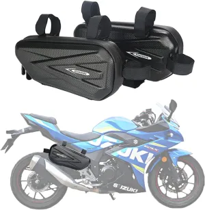 Motorcycle Tail Bag Saddle Bag Bike Waterproof Frame Bag EVA Hard Shell Side Hanging Bag Seat Tube Accessories Storage Packge 2Pcs