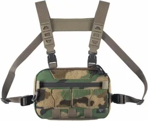 Multi-functional Micro Chest Rig, Pouch Utility Recon Kit Bag Tactical Chest Pack Bag (Jungle Camo)