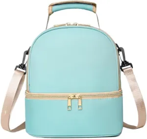 Multi Functional Mother And Baby Bag For Going Out, Mother Carrying Milk Bag, Insulated Mommy Bag, Double-layer(Morrow Blue)