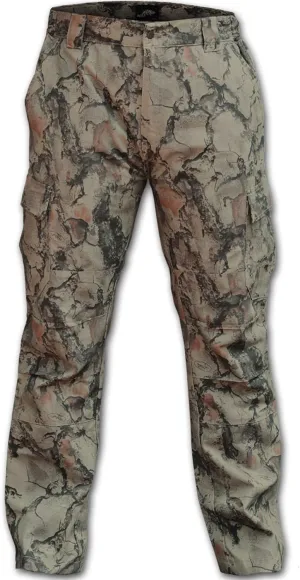 Natural Gear 6 Pocket Tactical Fatigue Pant for Men and Women, Lightweight Hunting Pants, Made with Cotton/Poly Material (X-Large-Long) Camo