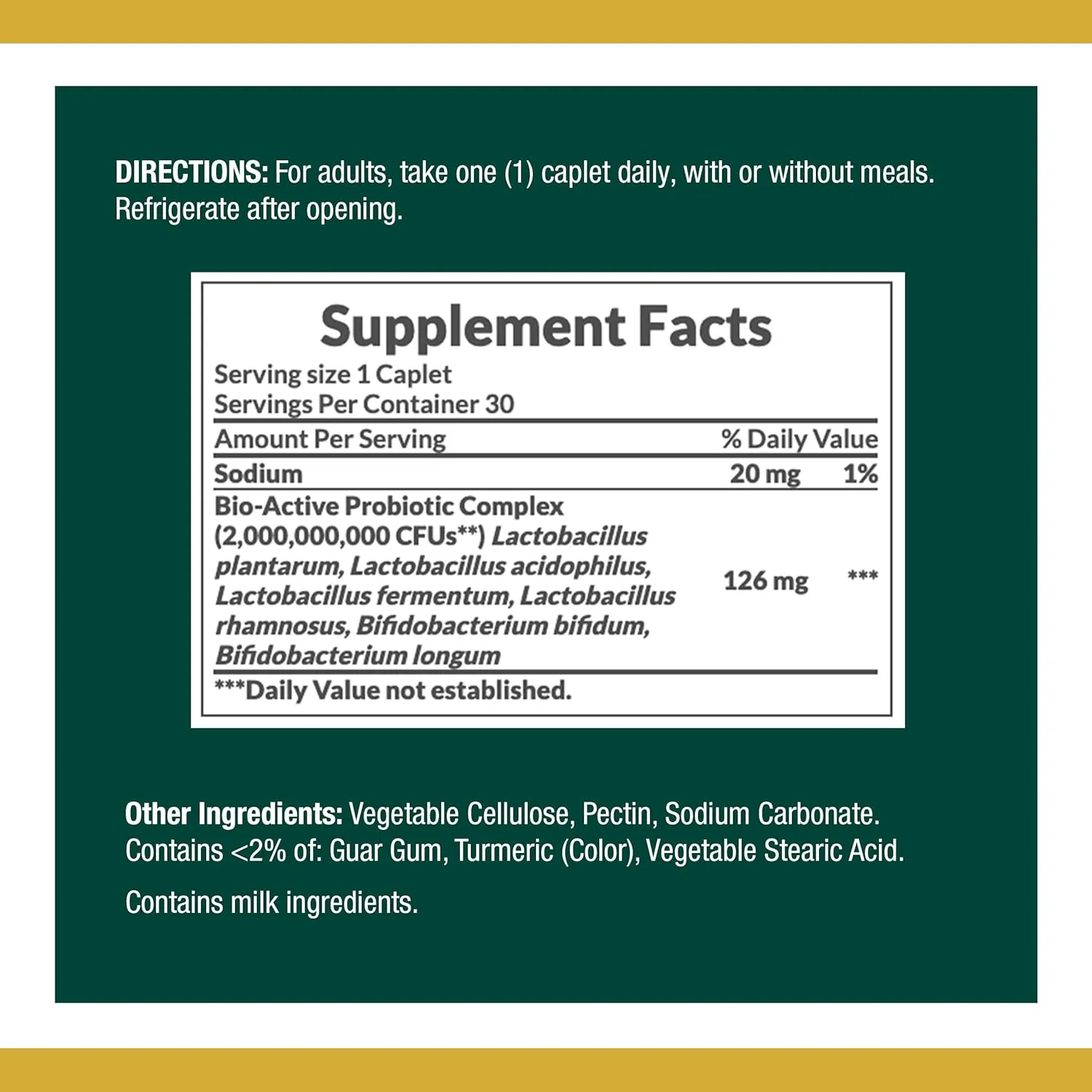 Nature's Bounty Controlled Delivery Probiotic, Dietary Supplement, Advanced Support for Digestive, Intestinal and Immune Health, 30 Caplets