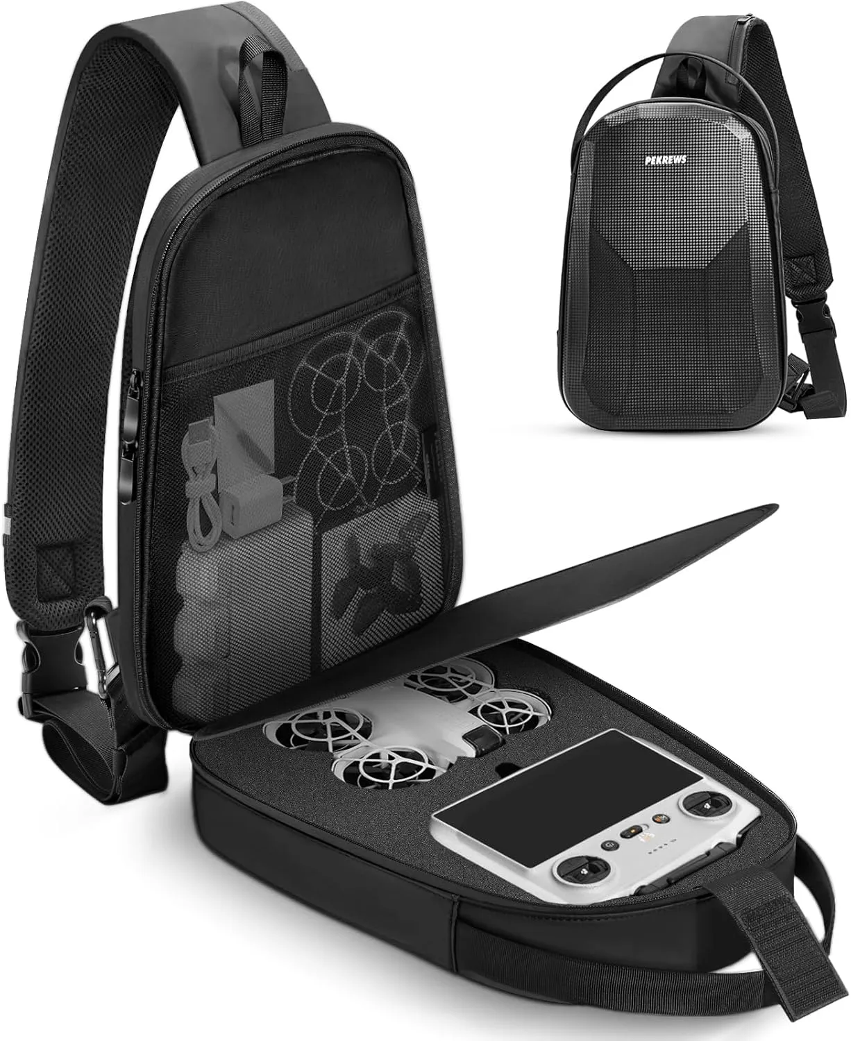 Neo Case, Portable Neo Backpack for DJI RC 2/N3/N2 Remote Controller, Waterproof Drone Bag for DJI Fly More Combo Accessories, Sturdy Travel RC 2 Carrying Case for Drone Accessories