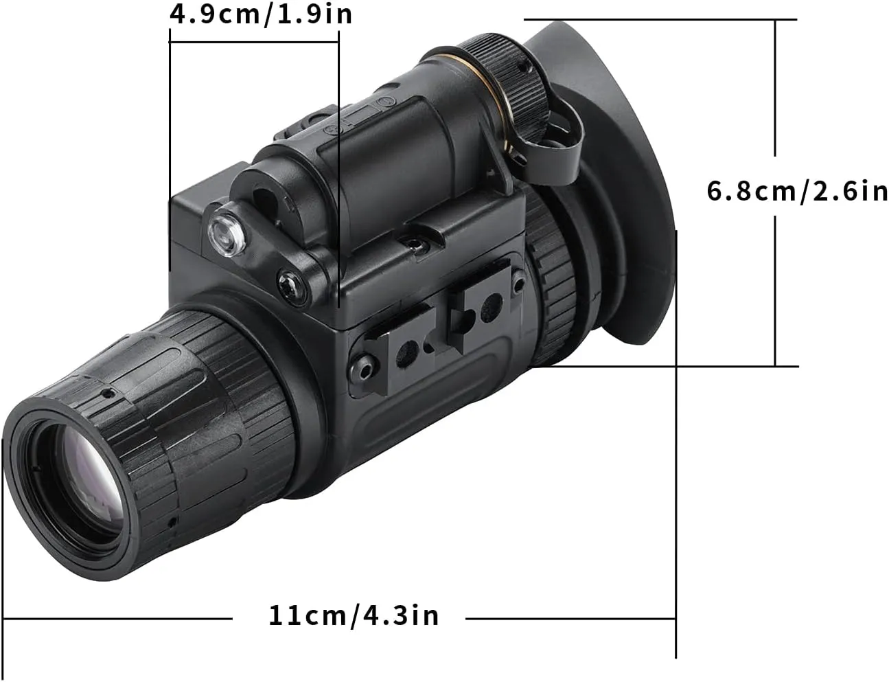 Night Vision Goggles-Monocular Night Vision Goggles-Head Mounted Night Vision Device Infrared Head-Mounted Night Vision Monocular for Hunting,Military, Survival and Tactical