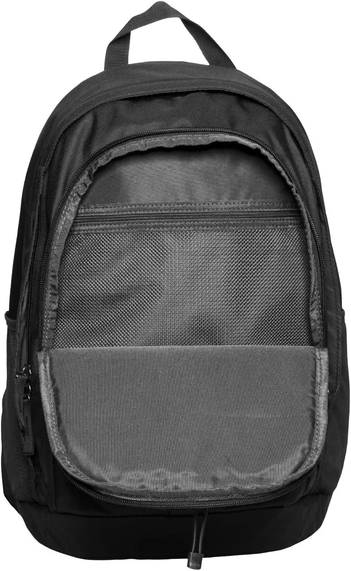 Nike Hayward 2.0 Backpack, for Women and Men with Polyester Shell & Adjustable Straps, Black/Black/White