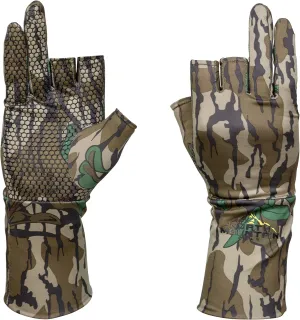North Mountain Gear Camouflage Hunting Gloves for Men - Fingerless - Lightweight Glove Liner