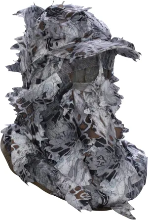 North Mountain Gear Ghille Camouflage Leafy Hat with Mesh Face Mask