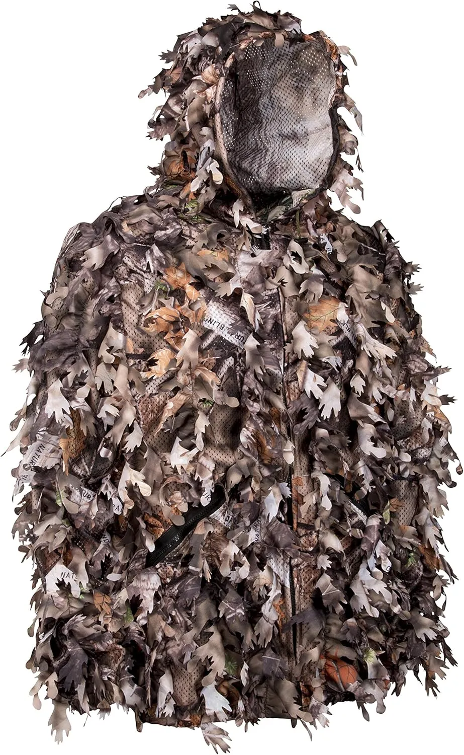 North Mountain Gear Ghillie Suit - Camo Hunting Suit - 3D Leafy Suit - Woodland Camouflage Jacket & Pants - Breathable