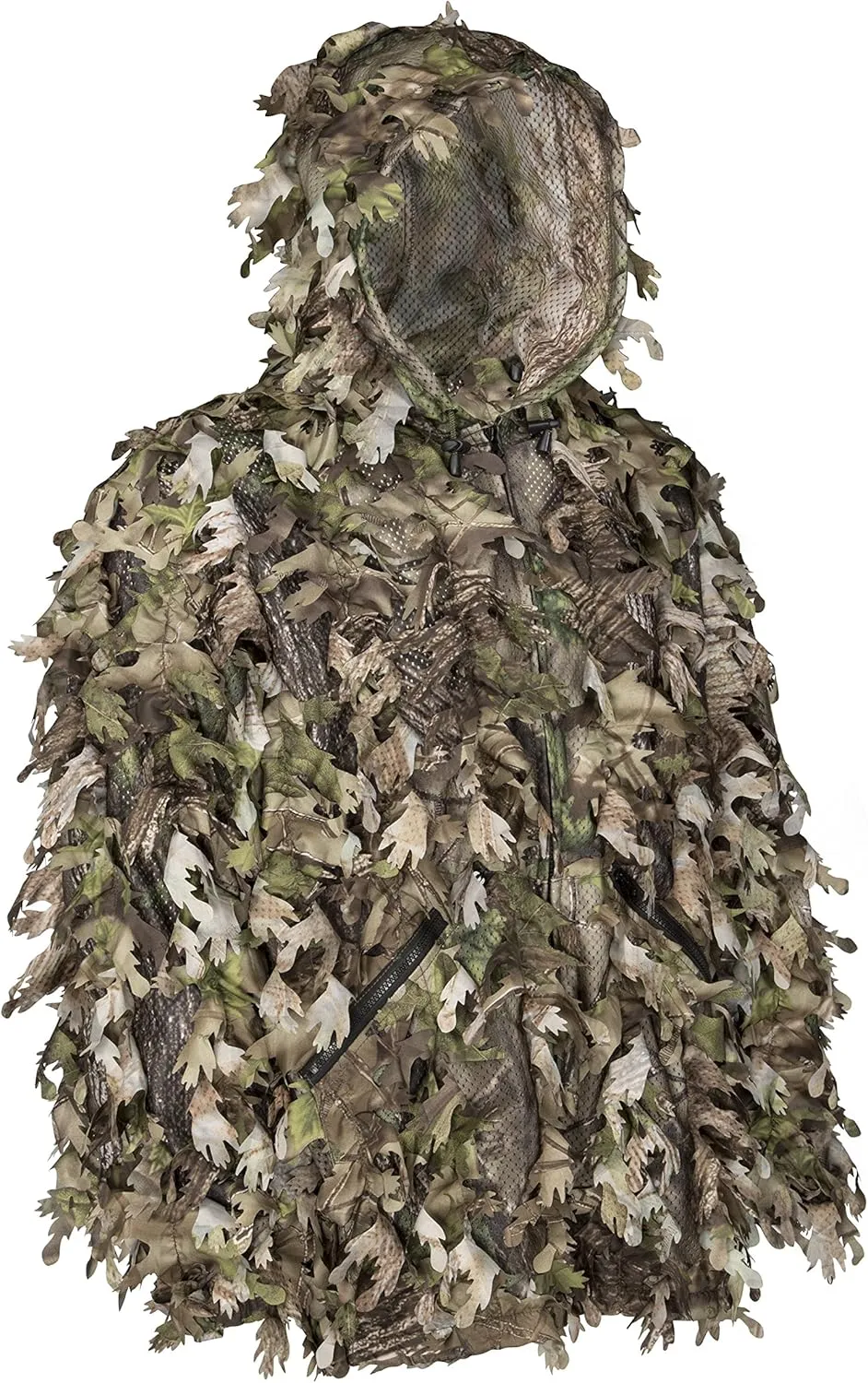 North Mountain Gear Ghillie Suit - Camo Hunting Suit - 3D Leafy Suit - Woodland Camouflage Jacket & Pants - Breathable