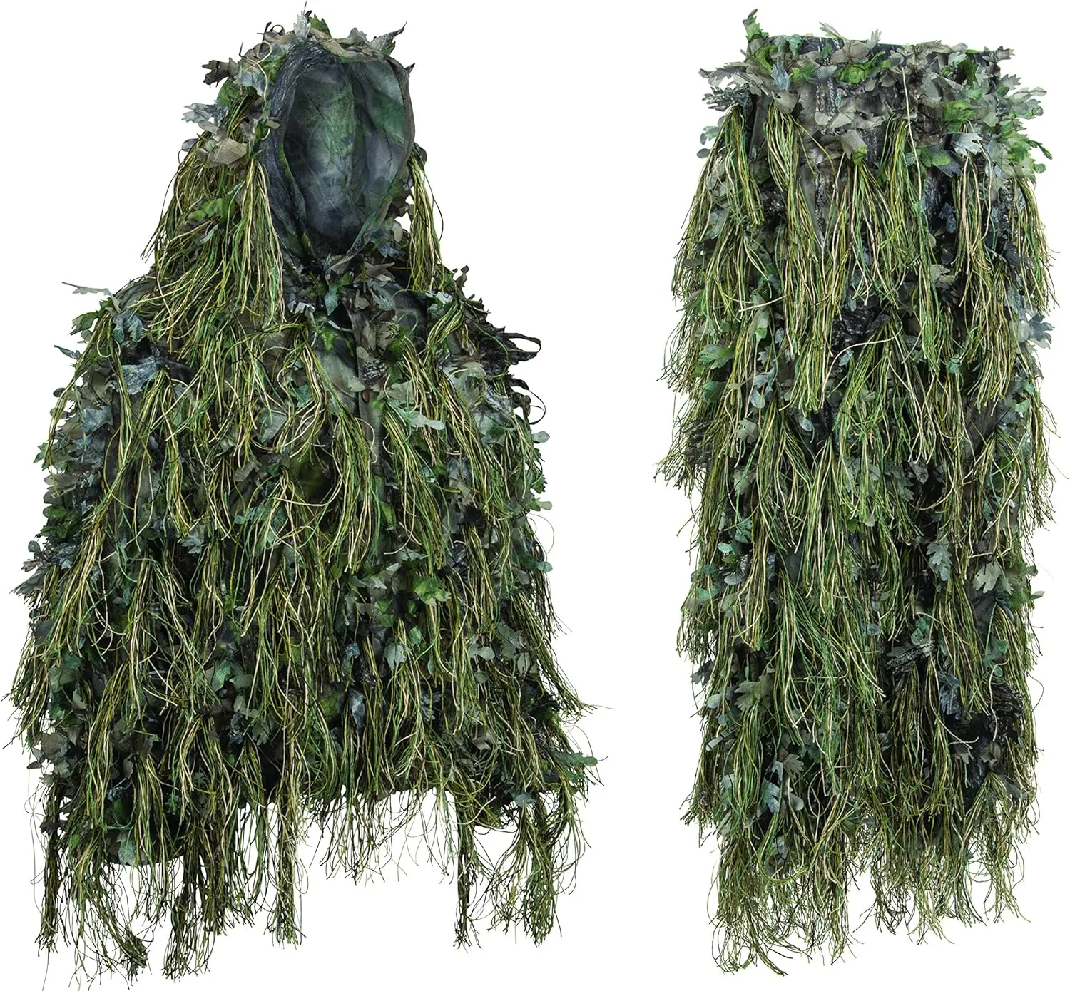 North Mountain Gear Hybrid Camouflage Ghillie Suit for Men - Lightweight - Hunting - Airsoft