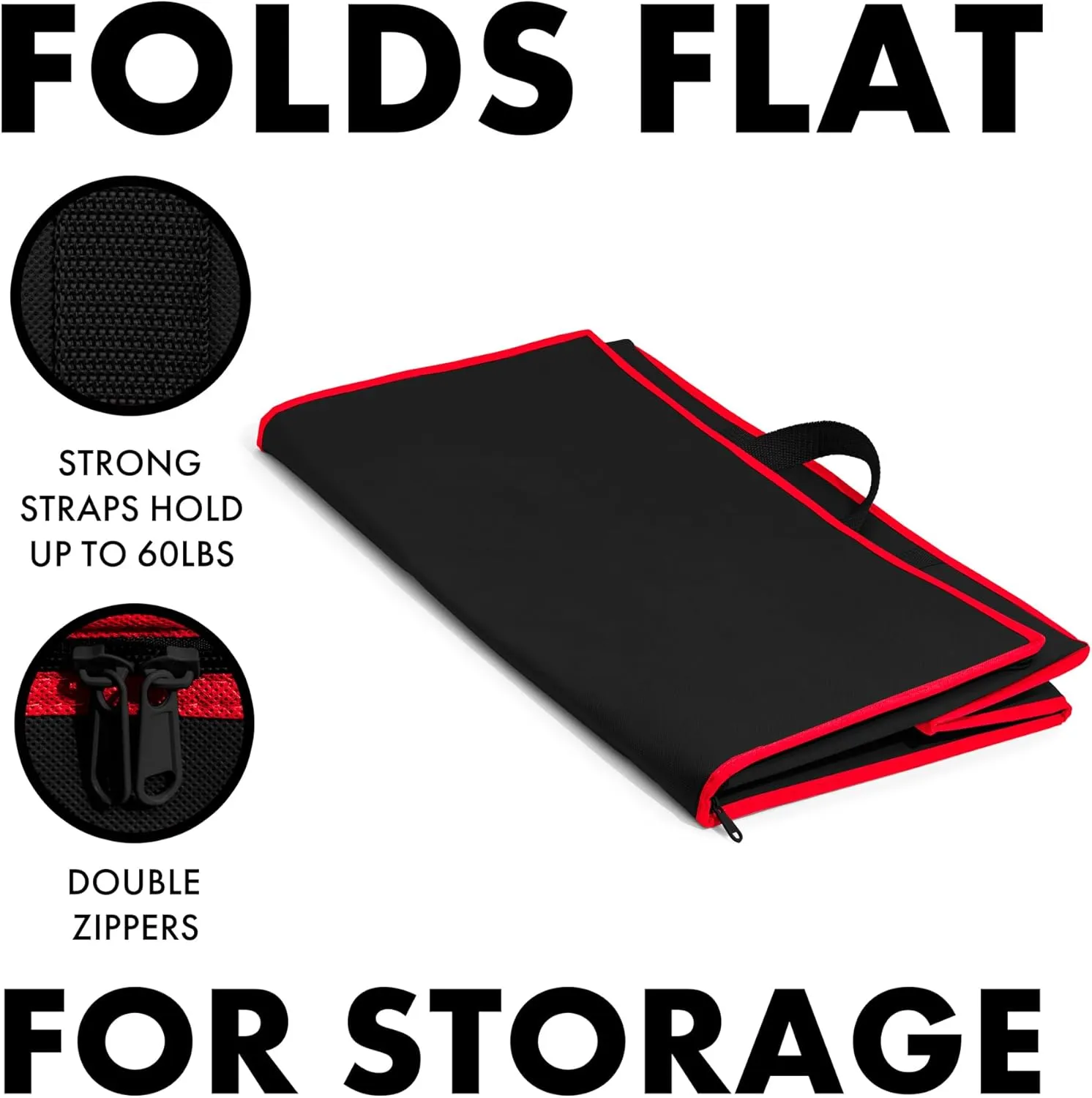 (Not Made In China) Insulated Grocery Bags w/Zippered Top, Reusable Shopping Bags, Catering and Delivery Bag For Hot and Cold Food, Collapsible Thermal Tote For Doordash and Uber Eats